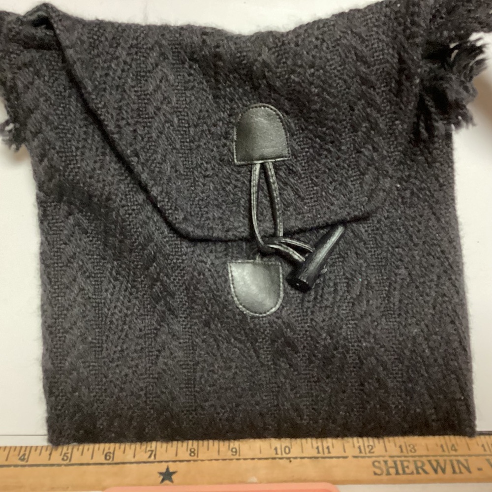 Boyne Valley Weavers Handbag. Gray.  Handcrafted in Ireland.